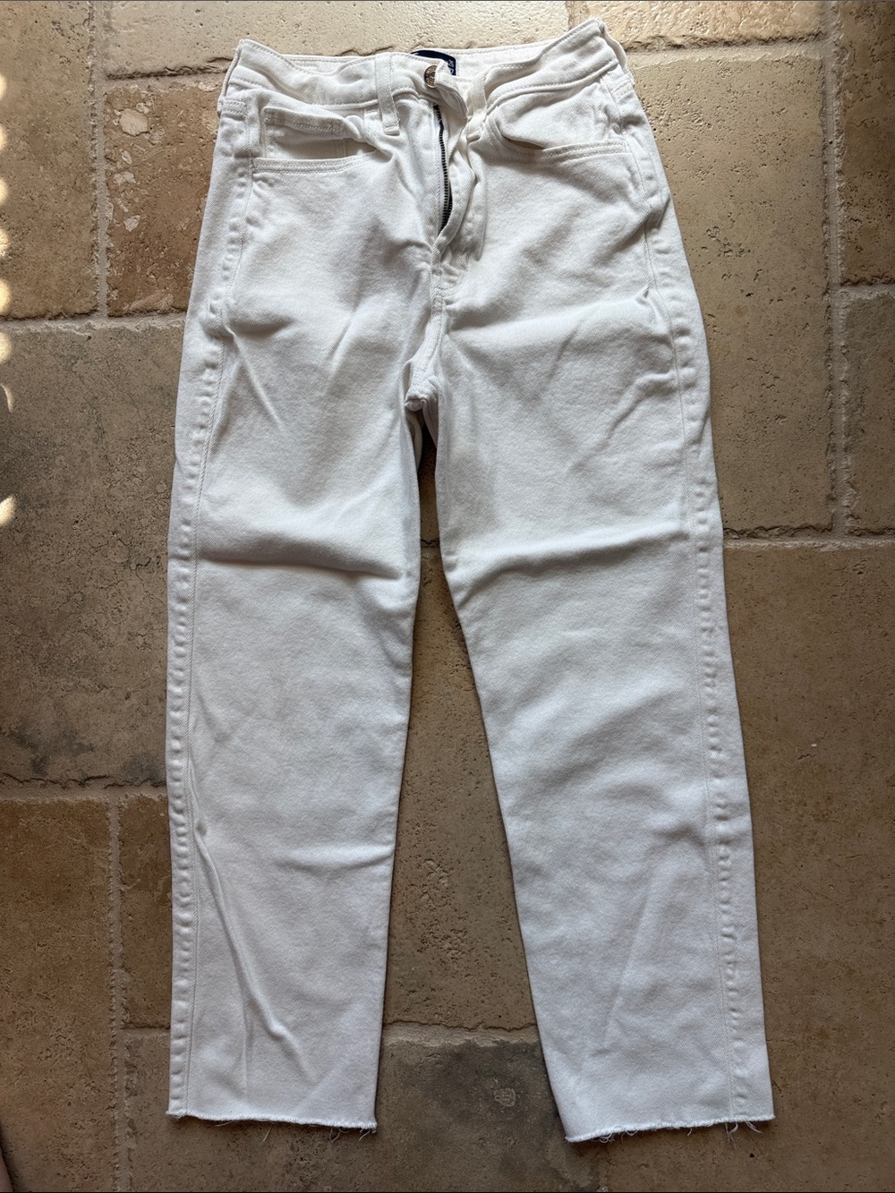 Hollister Women's Straight Leg White Jeans